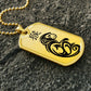 Year of the Earth Monkey Dog Tag Necklace