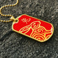 Year of the Fire Rabbit Dog Tag Necklace
