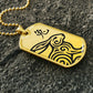 Year of the Earth Rabbit Dog Tag Necklace