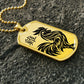 Year of the Earth Rooster Dog Tag Necklace
