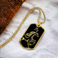 Year of the Water Horse Dog Tag Necklace