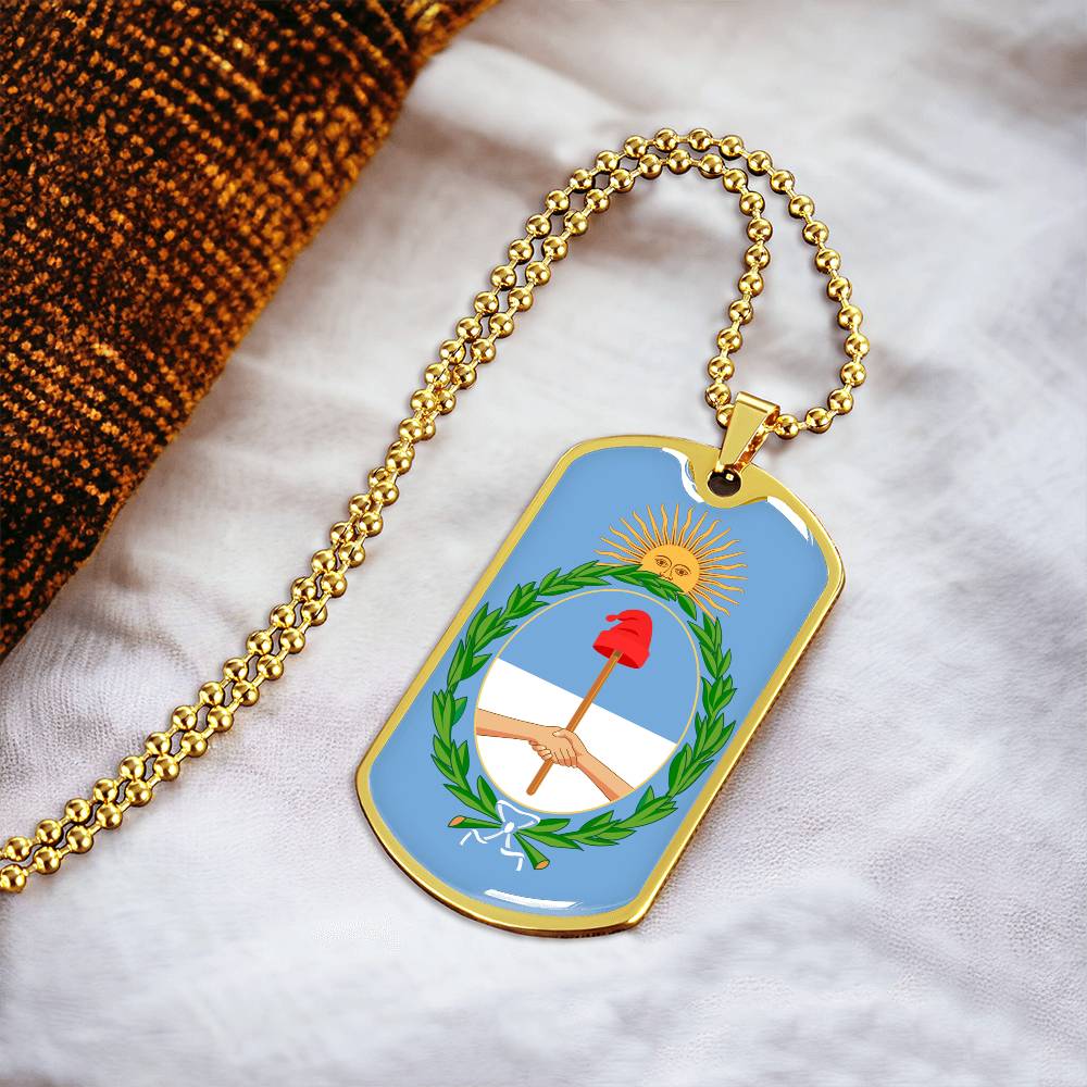 Coat of arms of Argentina Dog Tag Necklace