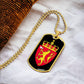 Coat of arms of Norway Dog Tag Necklace