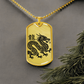 Year of the Earth Dragon Dog Tag Necklace