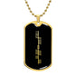Strength in Ogham Dog Tag Necklace