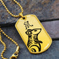 Year of the Earth Rat Dog Tag Necklace