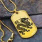 Year of the Earth Dragon Dog Tag Necklace