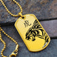Year of the Earth Tiger Dog Tag Necklace