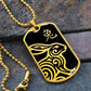 Year of the Water Rabbit Dog Tag Necklace