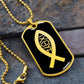 Ichthys Dog Tag Necklace