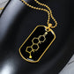 Testosterone Dog Tag Necklace