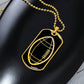 American Football Dog Tag Necklace