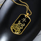 Year of the Water Ox Dog Tag Necklace