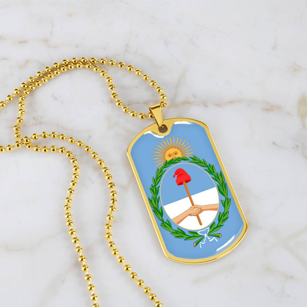 Coat of arms of Argentina Dog Tag Necklace