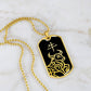 Year of the Water Ox Dog Tag Necklace