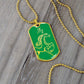 Year of the Wood Horse Dog Tag Necklace