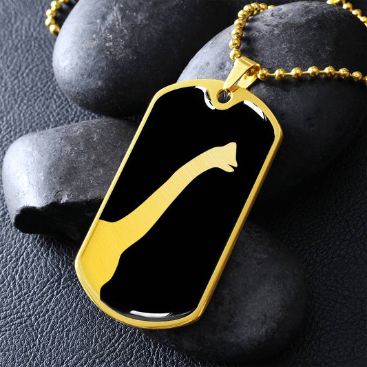 Brontosaurus Dog Tag Necklace