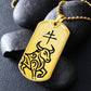 Year of the Earth Ox Dog Tag Necklace