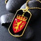 Coat of arms of Norway Dog Tag Necklace