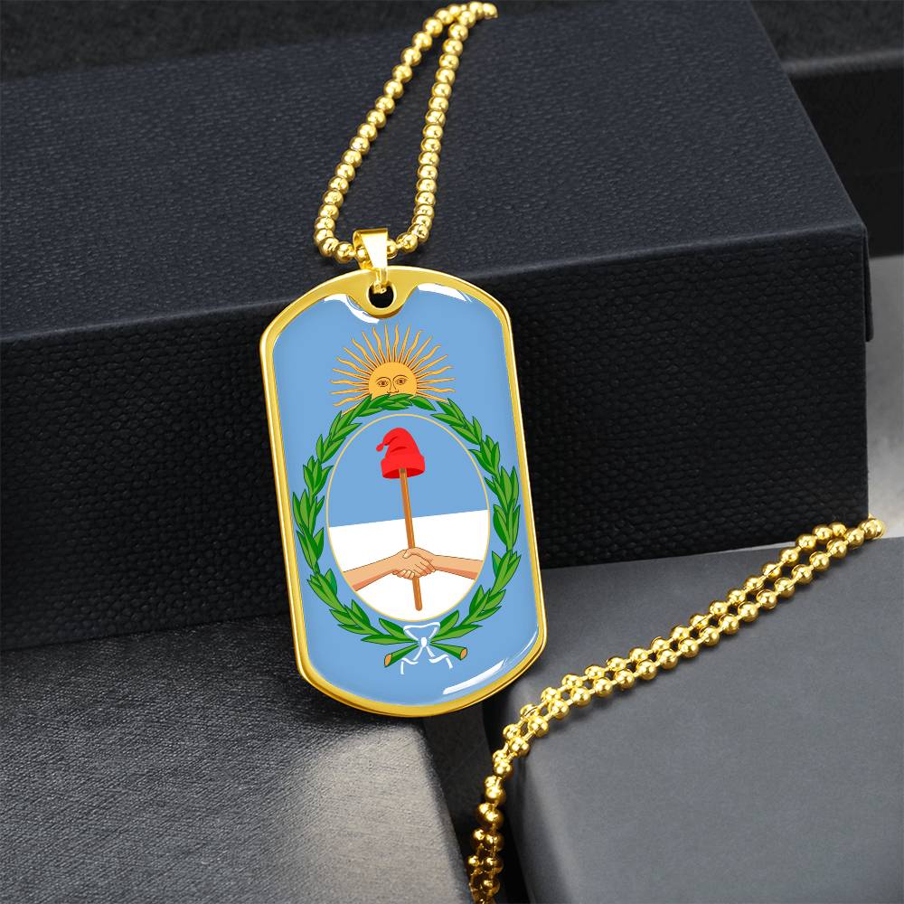 Coat of arms of Argentina Dog Tag Necklace