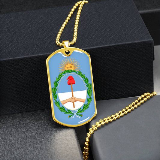 Coat of arms of Argentina Dog Tag Necklace