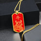 Year of the Fire Ox Dog Tag Necklace