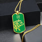 Year of the Wood Pig Dog Tag Necklace