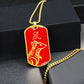 Year of the Fire Rat Dog Tag Necklace