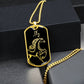 Year of the Water Horse Dog Tag Necklace