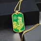 Year of the Wood Rooster Dog Tag Necklace