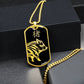 Year of the Water Pig Dog Tag Necklace