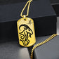 Year of the Earth Goat Dog Tag Necklace