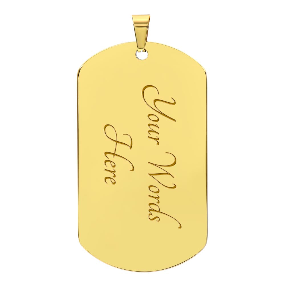 Year of the Earth Dragon Dog Tag Necklace