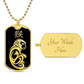 Year of the Water Monkey Dog Tag Necklace