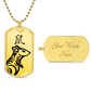 Year of the Earth Rat Dog Tag Necklace