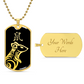 Year of the Water Rat Dog Tag Necklace