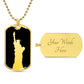 Statue of Liberty Dog Tag Necklace