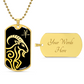 Year of the Water Goat Dog Tag Necklace