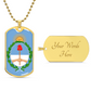Coat of arms of Argentina Dog Tag Necklace