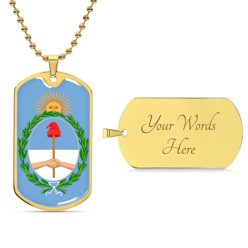 Coat of arms of Argentina Dog Tag Necklace