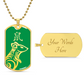 Year of the Wood Rat Dog Tag Necklace