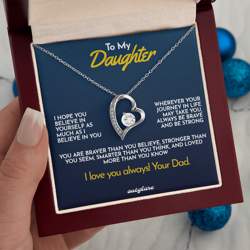 To My Daughter Necklace