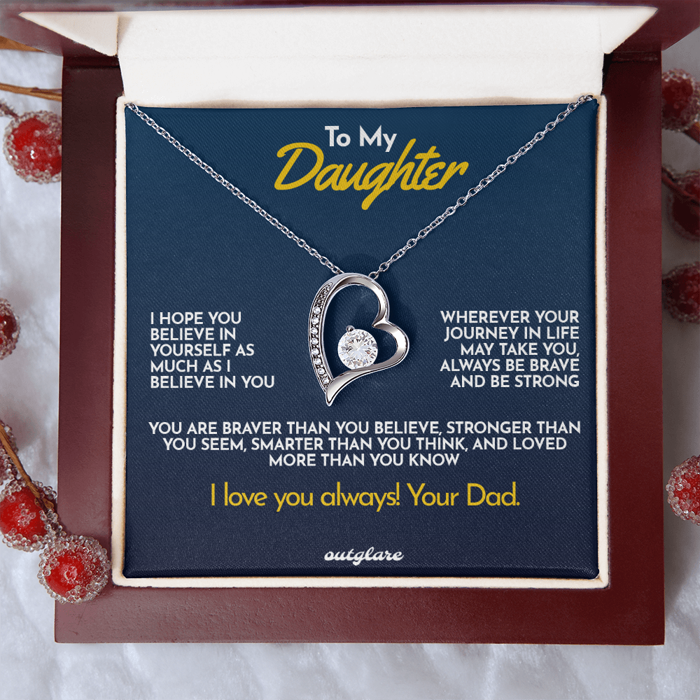 To My Daughter Necklace