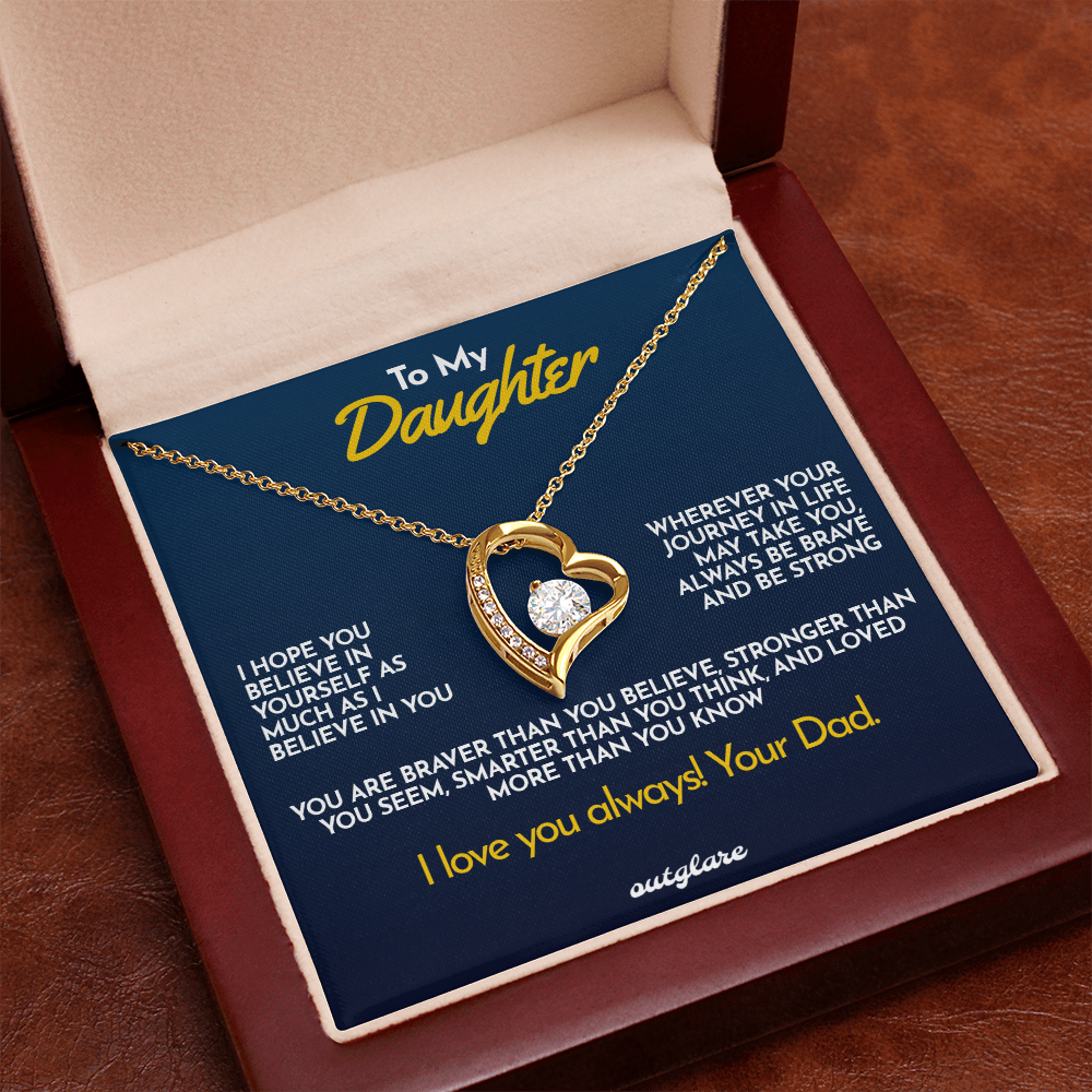 To My Daughter Necklace