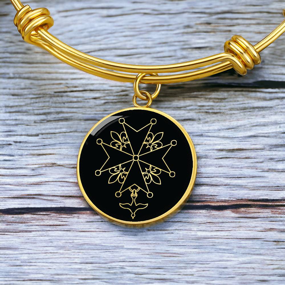 Huguenot cross Bracelet