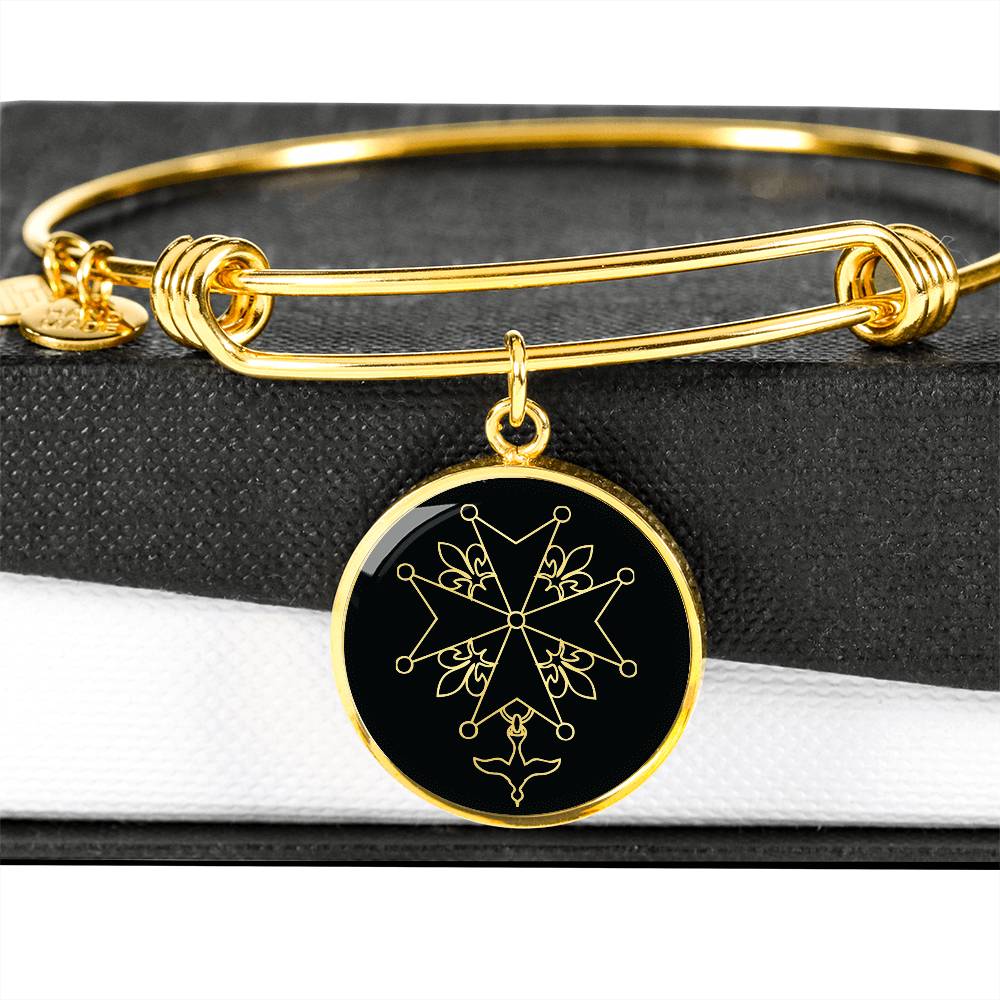 Huguenot cross Bracelet