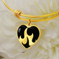 Flaming Heart Bracelet