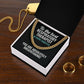 Personalized Respiratory Therapist Cuban Link Chain Necklace