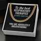 Personalized Respiratory Therapist Cuban Link Chain Necklace