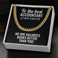 Personalized Accountant Cuban Link Chain Necklace